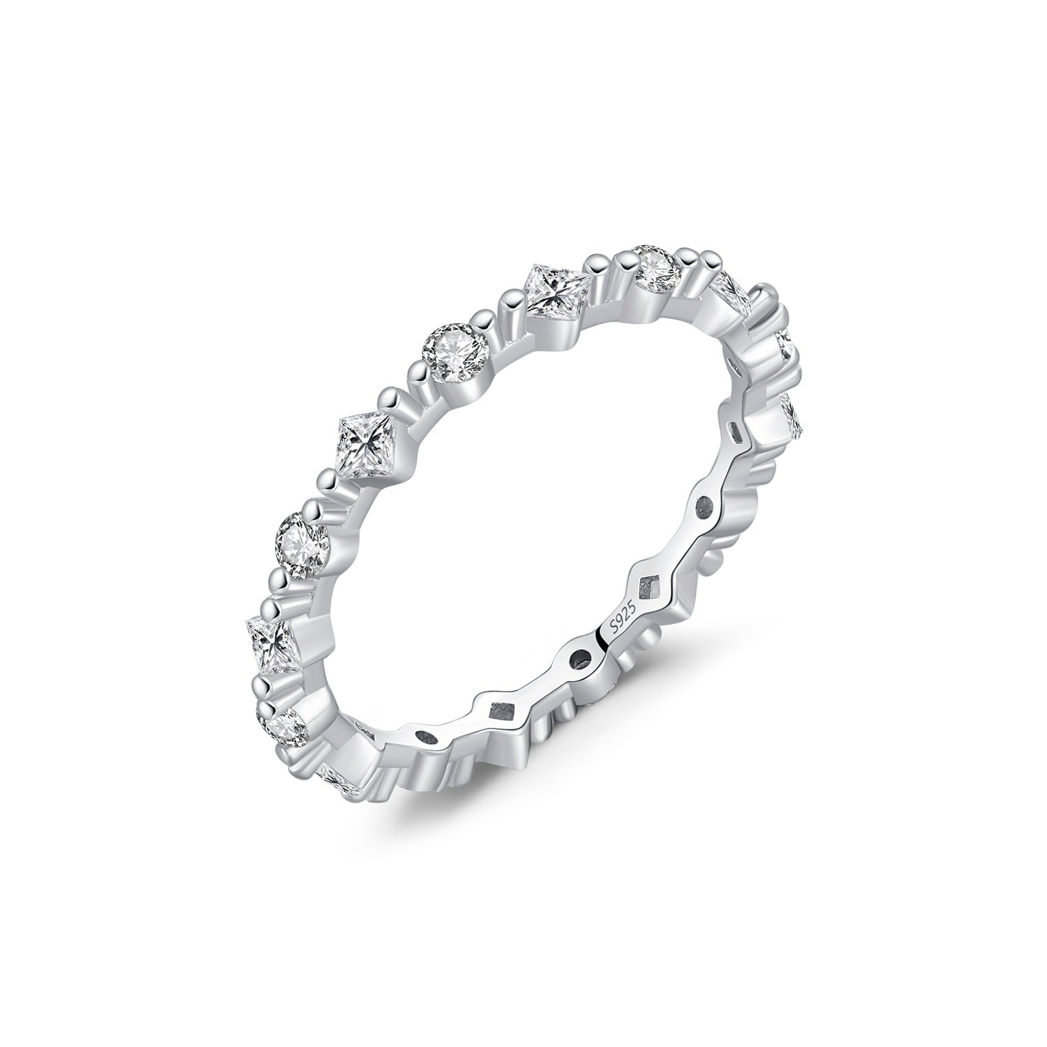 Mia Silver Crystal Ring - NAVALLI