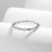 Mia Silver Crystal Ring - NAVALLI