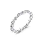 Mia Silver Crystal Ring - US 5 | UK J - 2