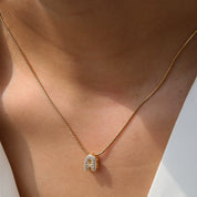 Mila Silver Bubble Letter Necklace
