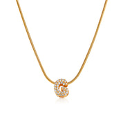 Mila Gold Bubble Letter Necklace