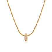 Mila Gold Bubble Letter Necklace