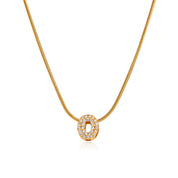 Mila Gold Bubble Letter Necklace