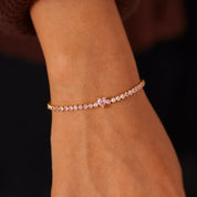 Mila Heart Tennis Bracelet - 4