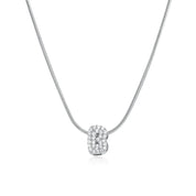 Mila Silver Bubble Letter Necklace