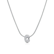 Mila Silver Bubble Letter Necklace