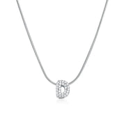 Mila Silver Bubble Letter Necklace