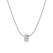 Mila Silver Bubble Letter Necklace