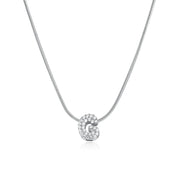 Mila Silver Bubble Letter Necklace