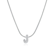 Mila Silver Bubble Letter Necklace