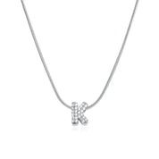 Mila Silver Bubble Letter Necklace