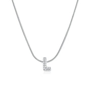 Mila Silver Bubble Letter Necklace