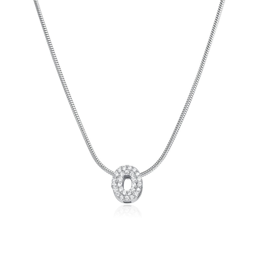 Mila Silver Bubble Letter Necklace