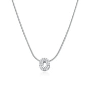 Mila Silver Bubble Letter Necklace