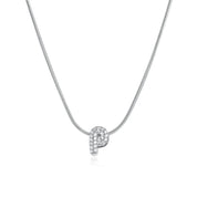 Mila Silver Bubble Letter Necklace