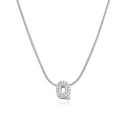 Mila Silver Bubble Letter Necklace