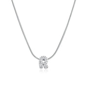 Mila Silver Bubble Letter Necklace
