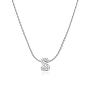 Mila Silver Bubble Letter Necklace