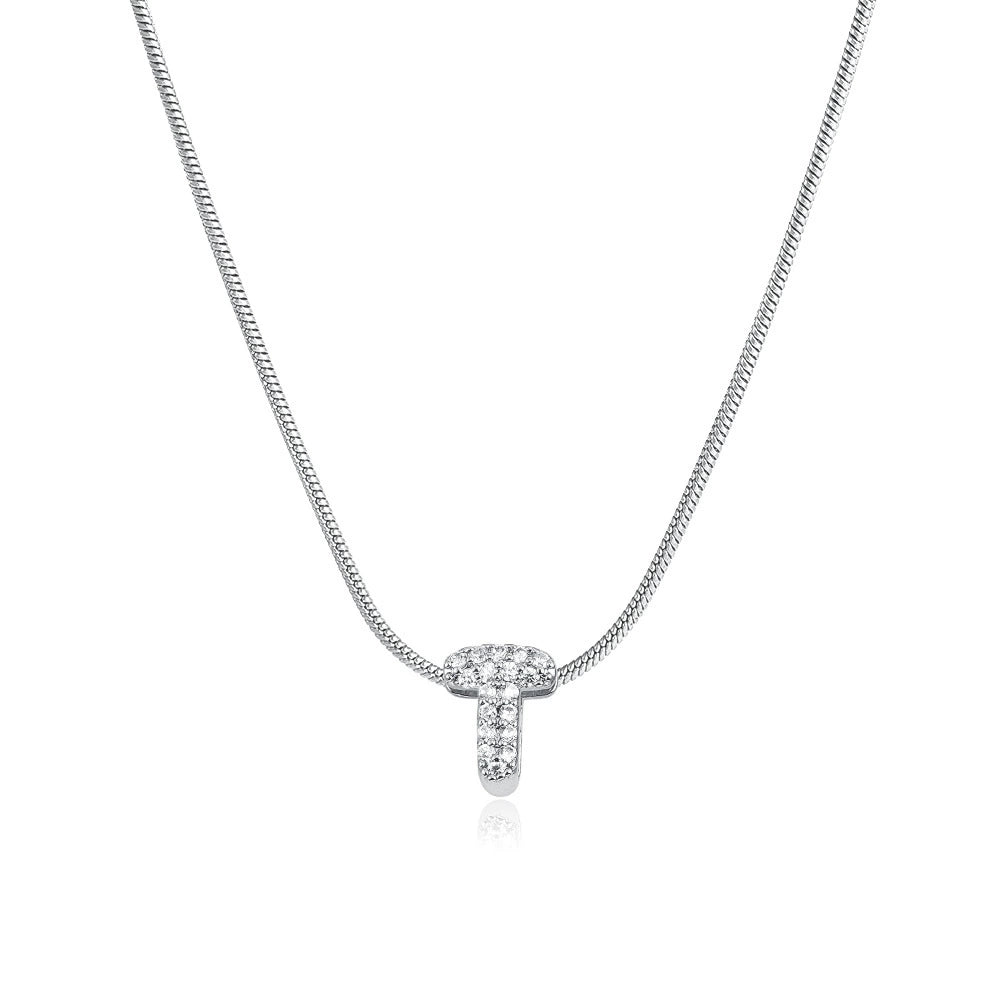 Mila Silver Bubble Letter Necklace