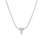 Mila Silver Bubble Letter Necklace