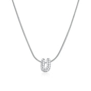 Mila Silver Bubble Letter Necklace