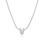 Mila Silver Bubble Letter Necklace