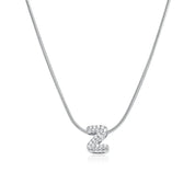 Mila Silver Bubble Letter Necklace