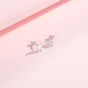 Mila Silver Stud Earrings - NAVALLI