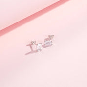 Mila Silver Stud Earrings - 3