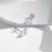 Mila Silver Stud Earrings - 4