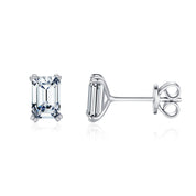Mila Silver Stud Earrings - 2
