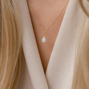 Mira Opal Pendant Necklace - Necklaces - Gold - 1