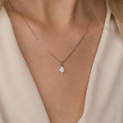 Mira Opal Pendant Necklace - Necklaces - Silver - 3