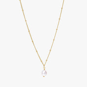 Mira Pearl Pendant - necklace - Gold - 2