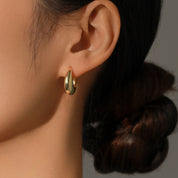 Mira Sterling Silver Hoops - NAVALLI