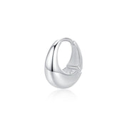 Mira Sterling Silver Hoops - Silver - 3