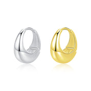 Mira Sterling Silver Hoops - Gold - 2