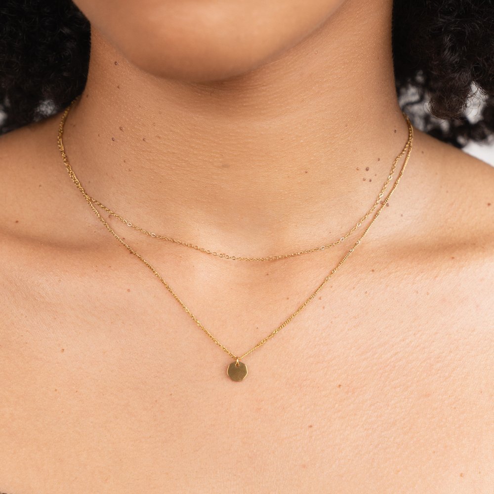 Miranda Gold Tiered Necklace - Necklace - 1