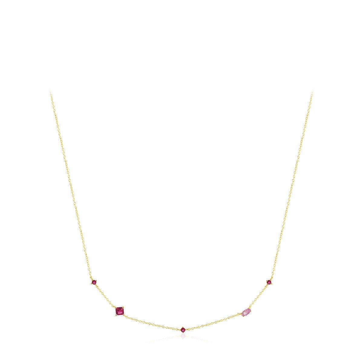 Mireille Rose Zircon Necklace - NAVALLI
