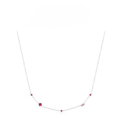 Mireille Rose Zircon Necklace - NAVALLI
