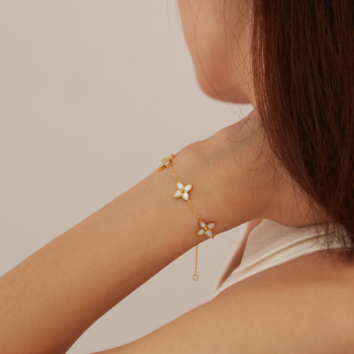 Nia Clover Bracelet - Gold - 1