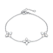 Nia Clover Bracelet - Silver - 5