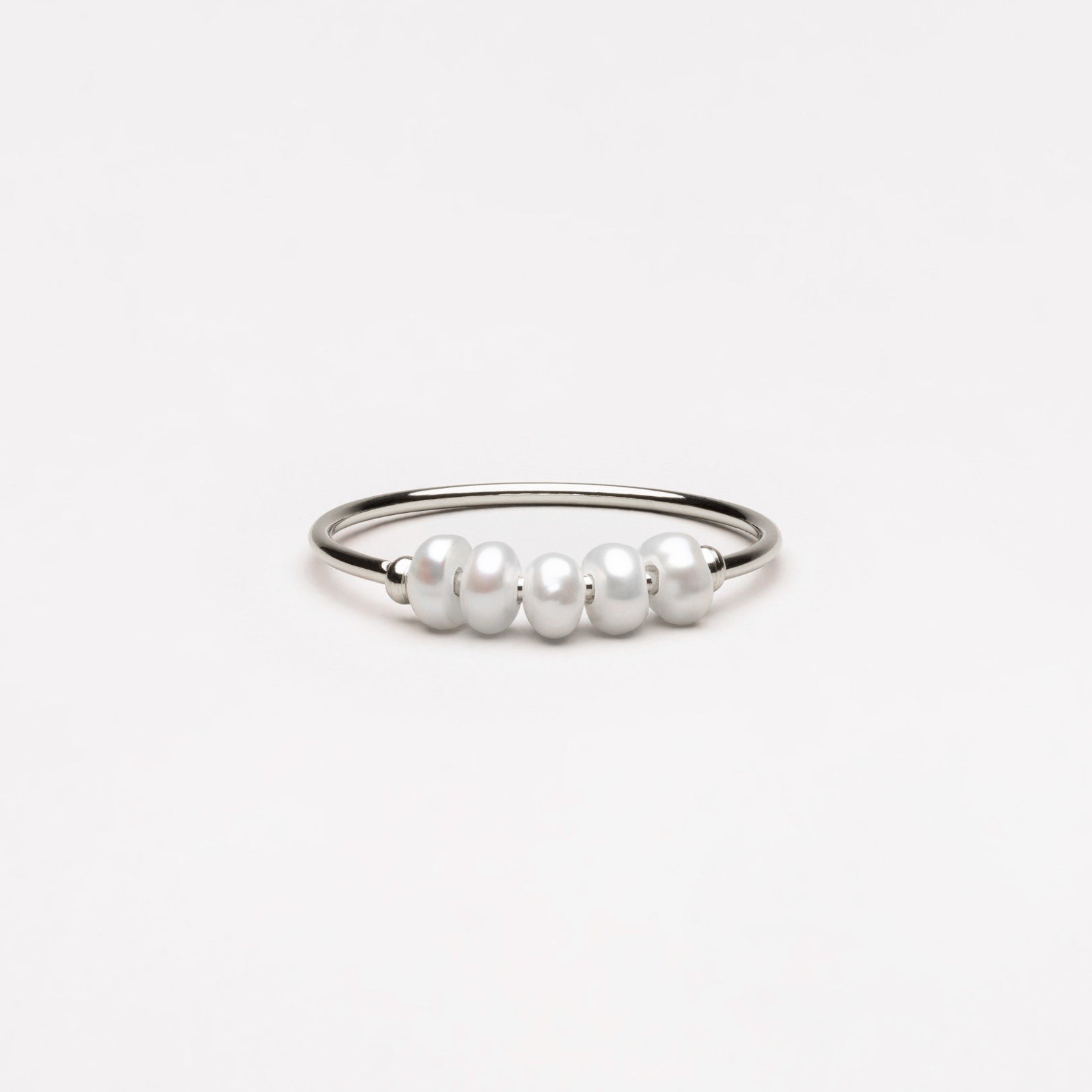 Nia Pearl Ring - ring - 6 - Silver Color - 2