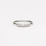 Nia Pearl Ring - ring - 6 - Silver Color - 2