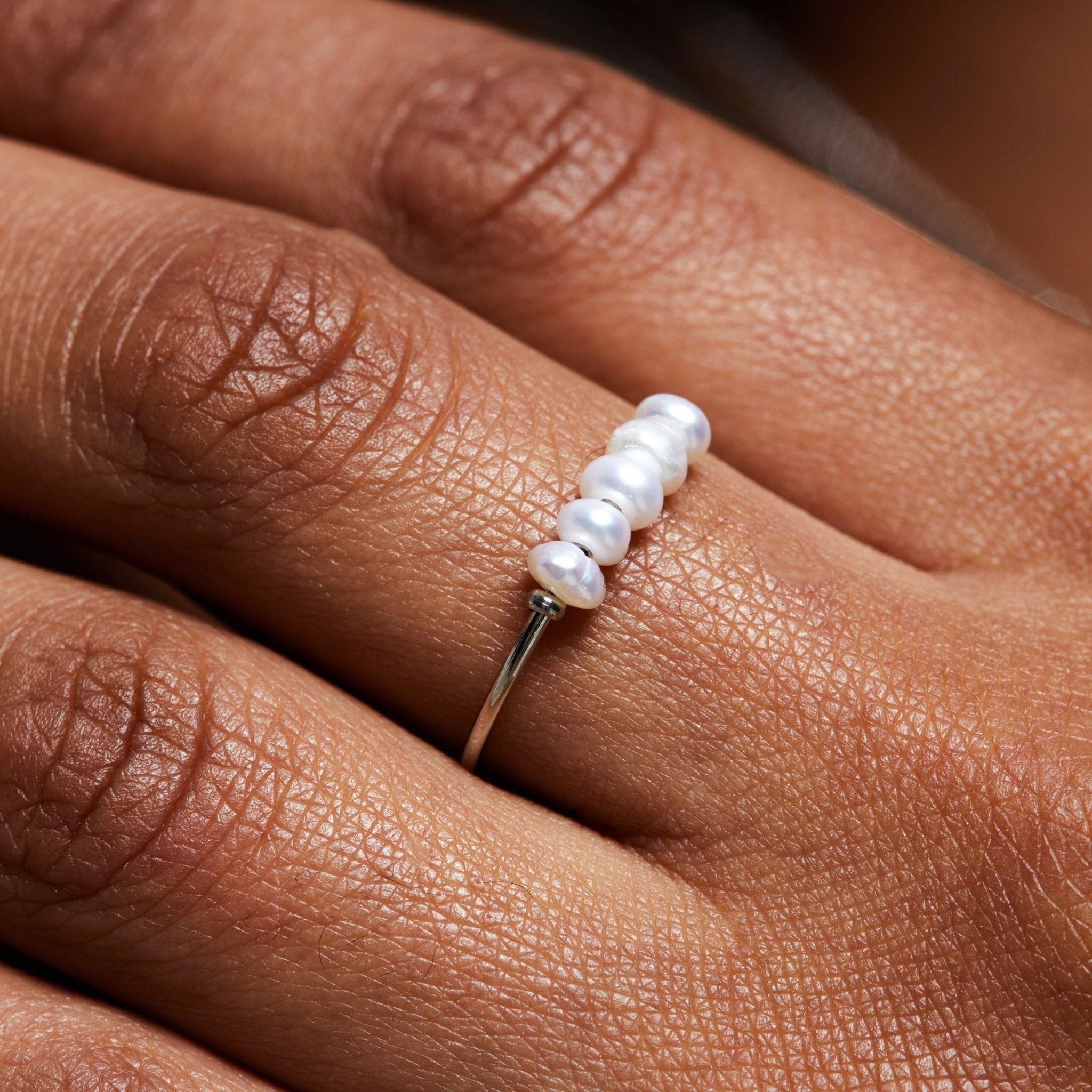 Nia Pearl Ring - ring - 6 - Gold Color - 1