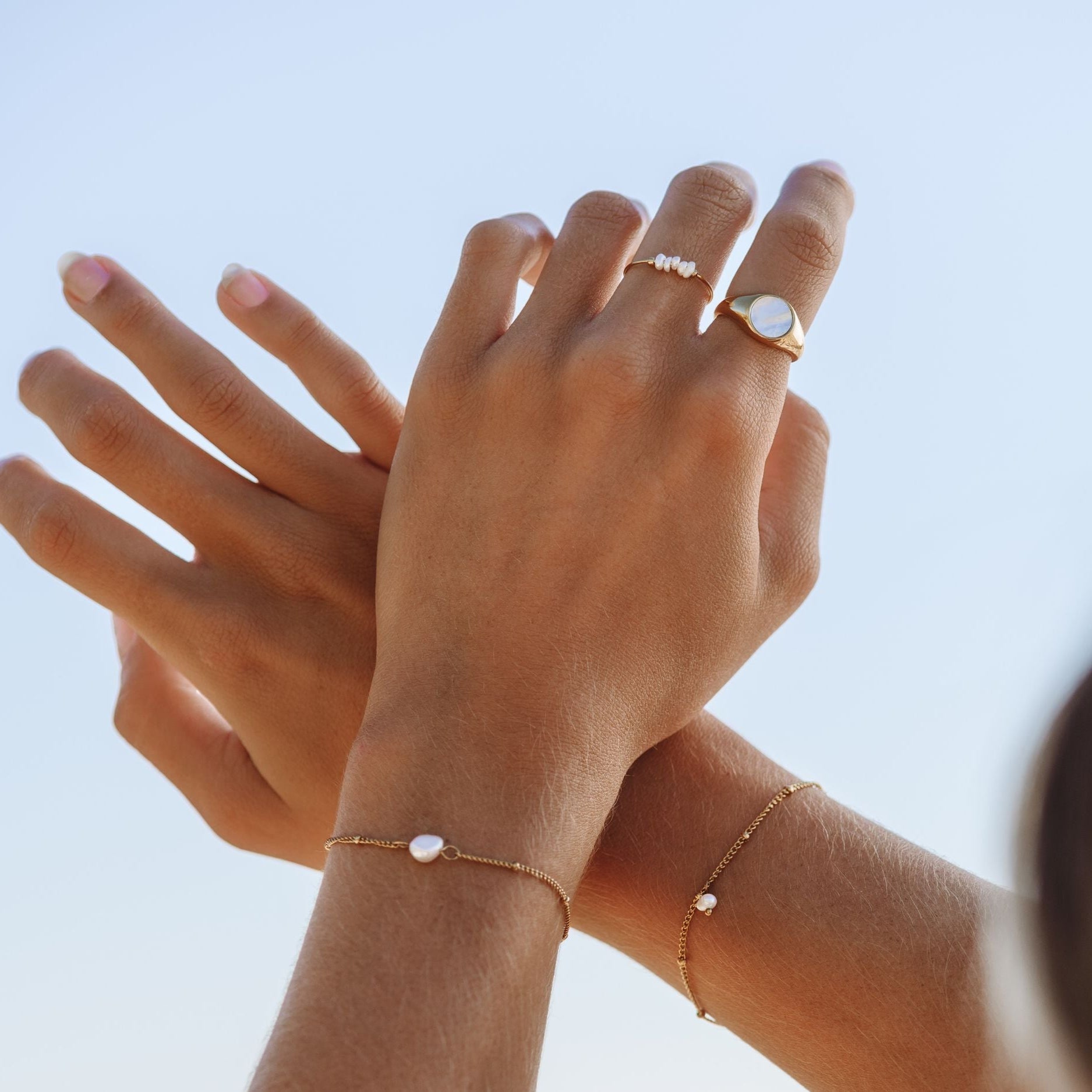 Nia Pearl Ring - ring - 6 - Gold Color - 10