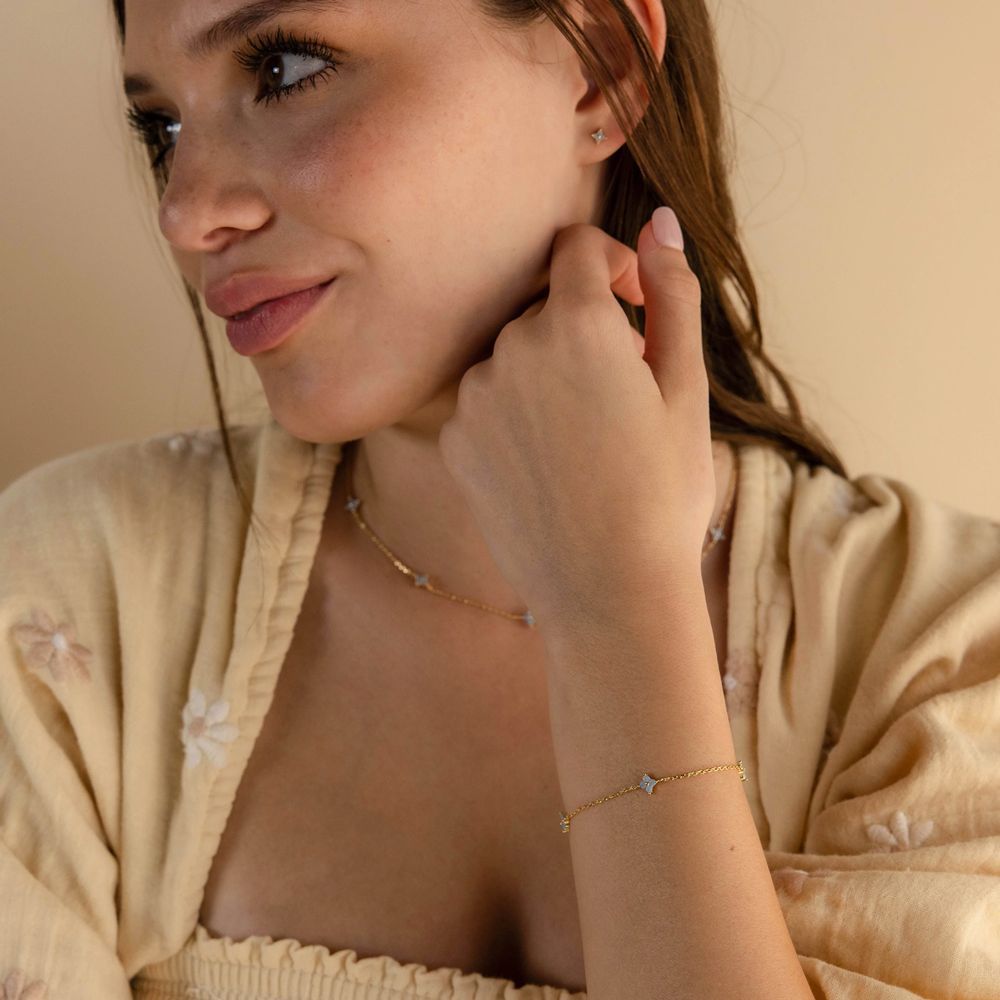 Noa Clover Bracelet - Gold - 3