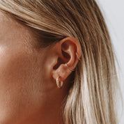 Noa Hoop Earrings - Earrings - Gold - 3