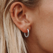 Noa Hoop Earrings - Earrings - Silver - 5