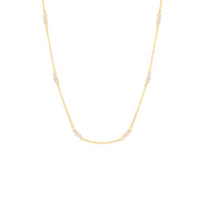 Noa Petite Pearl Necklace - Necklace - Gold - 2